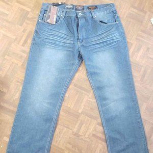 BRAND NEW Rock N Run classic CL9526W dk dark blue slim straight denim jeans pant